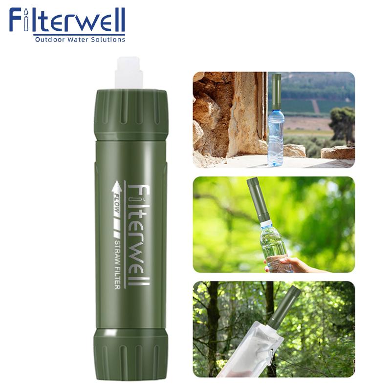 Water Purification Straw - Filterwell Filter air Mini Hijau, peralatan